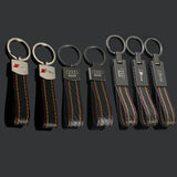 Audi RS Sline Leather Keychain Car Logo Keyring