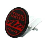 Jeep TRAIL RATED 4X4 Logo Metal Car Body Side Fender Sticker Rear Decal Auto Front Grille Emblem Badge