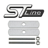 7.9x2.7cm Ford ST Line Metal Car Front Grille Emblem Badge Decal