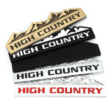 Jeep High Country Metal Car Body Fender Side Sticker Auto Front Grille Emblem Badge