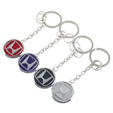 Honda Diamond Metal Car Key Rings Keychain Pendant