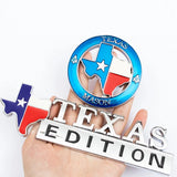 Jeep Texas Edition Lone Star Metal/ABS Car Front Grille Emblem Badge Auto Body Fender Side Sticker