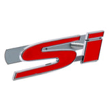 Car Front Grille Sticker Auto Rear Trunk Badge SI Logo for Honda Civic Accord Crv Hrv CITY CRIDER Pilot Legend Fit Accessories