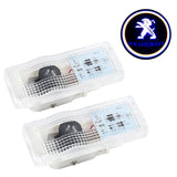 2PCS Car Door Welcome Light Projector Lamp for Peugeot 407 2008-2010