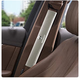 2pcs 33cm Renault Logo Suede Car Seat Safety Belt Pads Shoulder Protection Cover