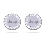 2pcs Jeep Logo Car Water Coasters 7-color LED Light Cup Mat Holder