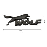 Ford Wolf Logo Metal Car Front Grille Emblem Trunk Badge Sticker Decal