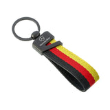 Mercedes Benz Nylon Webbing Car Keychain Holder Keyring