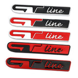 Peugeot GT Line Sport Metal Car Rear Sticker Auto Body Fender Side Emblem Badge Decal