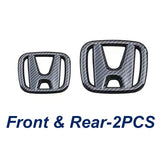 2PCS Car Front Grille Emblem Rear Trunk Badge Cover Sticker for XRV Accord Civic FIT URV VEZEL Jade Inspire Accessories