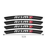 4pcs/set 9cm Nissan Nismo Aluminum Alloy Car Wheel Rim Tyre Sticker