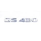 For GS300 GS350 GS430 GS460 Shinny Black Silver Car Styling Sticker Fender Body Trunk Emblem Auto Unique Decal Accessories