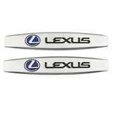 2pcs Lexus Metal Car Fender Side Badge Decal Rear Emblem Sticker