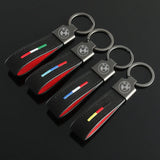BMW Suede Car Keychain Metal Keyring Key Pendant