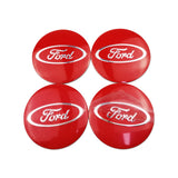 4pcs 56mm Ford Wolf Shelby RS ST Car Wheel Center Hub Cap Sticker Decal