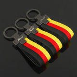 Audi RS Sline Metal Nylon Webbing Car Keychain