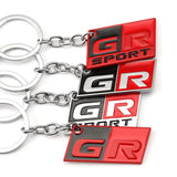Toyota GR Sport Metal Car Key Rings Keychain Pendant