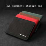 1pcs AMG Car Suede Driver License Holder Cover for Mercedes Benz W203 W204 W205 W211 W212 W213 W218 W463 W210