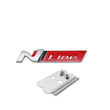 Hyundai N Line Logo Metal Car Front Hood Grille Emblem Badge Decal