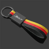 Audi Q3 Q5 Q7 Q2L Q5L SQ3 SQ5 SQ7 Car Logo Metal Key Ring Holder Keychain