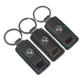 BMW Car Keyring Metal Leather Key Chain Holder Pendant