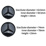 63.5mm 74mm ABS Car Wheel Center Covers for Mercedes Benz W166 W212 W213 W246 W176 W177 W205