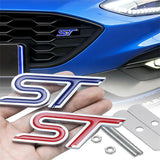 Ford ST Logo Metal Car Front Grille Emblem Badge Decal