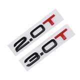 Audi 2.0T 1.8T 3.0T ABS Car Rear Sticker Trunk Emblem Badge Decal