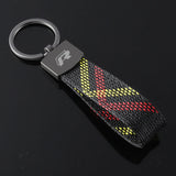 Volkswagen VW R Oxford Webbing Car Keychain Pendant Key Chain Holder