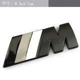 BMW M Power Metal Car Front Grille Emblem Rear Sticker