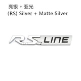 Renault RS Line Logo Metal Car Rear Sticker Emblem Badge Decal