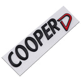 Metal Car Trunk Sticker Side Badge Emblem COOPER S COOPER D COOPER SD Logo for R50 R52 R53 R55 R56 F54 F55 F56 F60