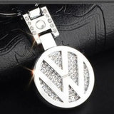 Volkswagen VW Car Logo Diamond Metal Keychain