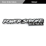 Ford Power Stroke Diesel V8 Metal Car Rear Sticker Auto Body Emblem Badge Decal