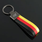 Volkswagen VW R Nylon Webbing Car Keychain Pendant Key Chain Holder