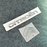 2pcs Citroen ABS Car Hood Rear Trunk Sticker Badge Decal