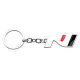 Hyundai N Logo Metal Car Key Rings Keychain Pendant