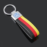 Volkswagen VW Nylon Webbing Car Keychain Pendant Key Chain Holder