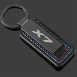 BMW X1 X2 X3 X4 X5 X6 X7 Logo Oxford Webbing Metal Car Keychain Keyring