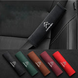 2pcs 21cm Citroen Logo Suede Car Seat Safety Belt Pads Shoulder Protection Cover