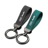 Audi Logo Metal Suede Car KeyChain