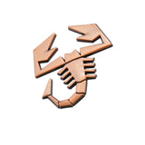 Abarth Scorpion Logo Metal Car Body Sticker Auto Rear Emblem Badge Decal
