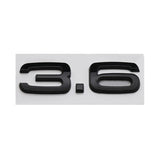 Audi Number 3.6 2.4 4.2 ABS Car Rear Sticker Trunk Emblem Badge