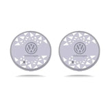 2pcs Volkswagen VW Logo Car Water Coasters 7-color LED Light Cup Mat Holder