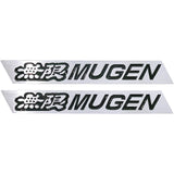 Alloy Car Rear Trunk Emblem Fender Side Badge Sticker for Mugen Logo Jazz Pilot Civic Accord City FIT CRV HRV Crosstour Odyssey