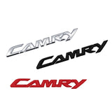 17x2cm ABS/Metal Car Trunk Sticker for Camry 3d Letter Badge Decals Rear Emblem Refitting Decoration Accessories