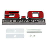 Ford 5.0 Logo Metal Car Front Grille Emblem Badge