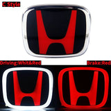 Honda Car LED Front Emblem Sticker Rear Trunk Light Badge