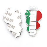 2pcs Alfa Romeo Snake Metal Car Body Sticker Emblem Badge Decal