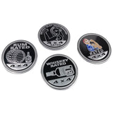 Jeep 4X4 Round Alloy Car Body Side Emblem Badge Rear Sticker Decal